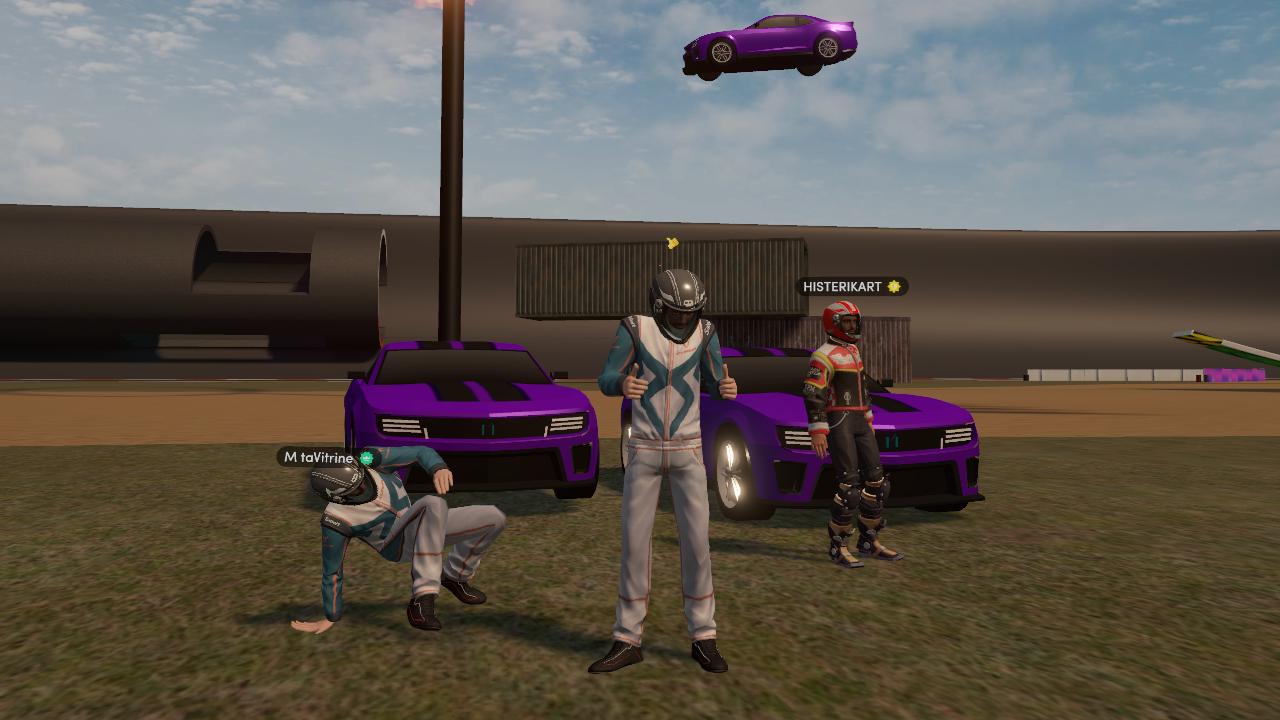 (First functional car on spatial.io) BETA Meta Racing